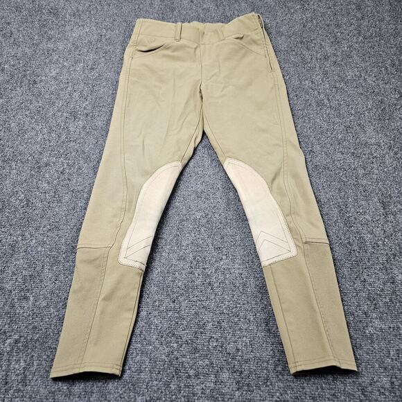 Ariat Pro Series Riding Breeches Size 22 (26x25) Beige Pants Knee Grip Pads - Picture 1 of 7
